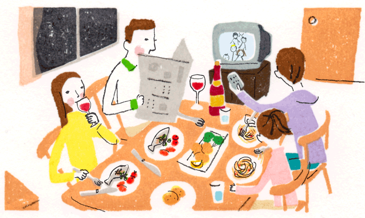 「みんなのすくすく100年史」（味の素社史）1990年代の挿絵
