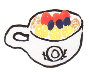 「詳細地図で歩きたい町」東京2016アサイーボウルのイラスト
