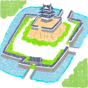 平山城イラスト