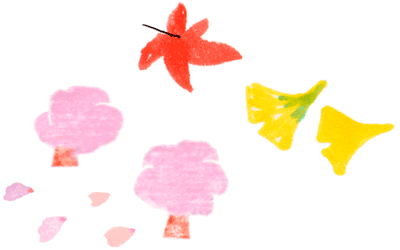 御朱印さんぽ 関東の寺社2017/12/15 桜・紅葉・イチョウのイラスト