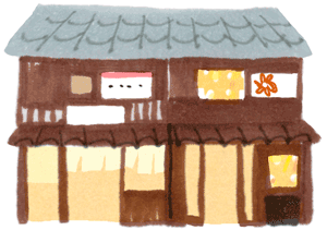 「詳細地図で歩きたい町」京都2016建物の挿絵