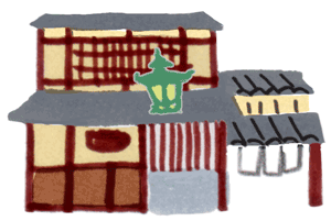 「詳細地図で歩きたい町」京都2016建物の挿絵