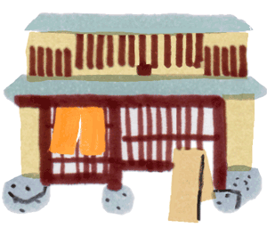 「詳細地図で歩きたい町」京都2016建物の挿絵