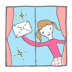 「こどもチャレンジ 月刊こどもを学ぶ」（ベネッセ）我慢についての挿絵