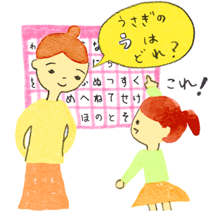 kodomoe2020年2月号 言葉遊びのイラスト