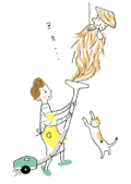 東京中日新聞「妻と夫の定年塾」挿絵2005年