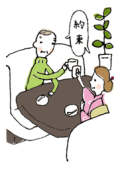 東京中日新聞「妻と夫の定年塾」挿絵2009年