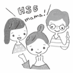 kodomoe2022年2月号 HSCままのイラスト